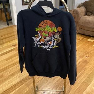 Space Jam hoodie with no lace for hood